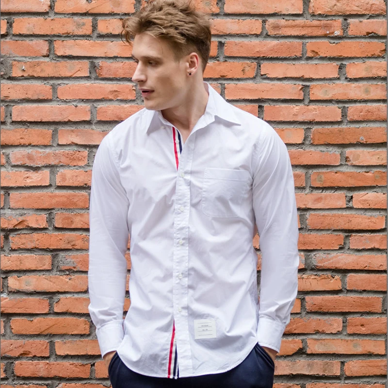 2019 Fashion TB THOM Brand Shirts Men Slim Fit White Long Sleeve Casual Shirt Cotton Oxford Solid Men's Clothing
2019 Fashion TB THOM Brand Shirts Men Slim Fit White Long Sleeve Casual Shirt Cotton Oxford Solid Men's Clothing