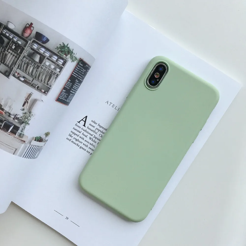 Case For iPhone Xr X Xs Max Cover Korean Soft Silicone Summer Fresh (5)