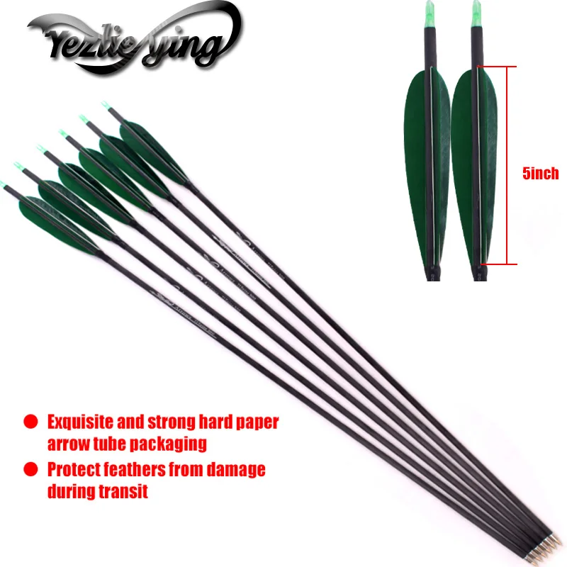 6Pcs 30 Inch Pure Archery Carbon Arrows 300 Spine Turkish True Feather for Bow and arrows for adults Hunting
6Pcs 30 Inch Pure Archery Carbon Arrows 300 Spine Turkish True Feather for Bow and arrows for adults Hunting