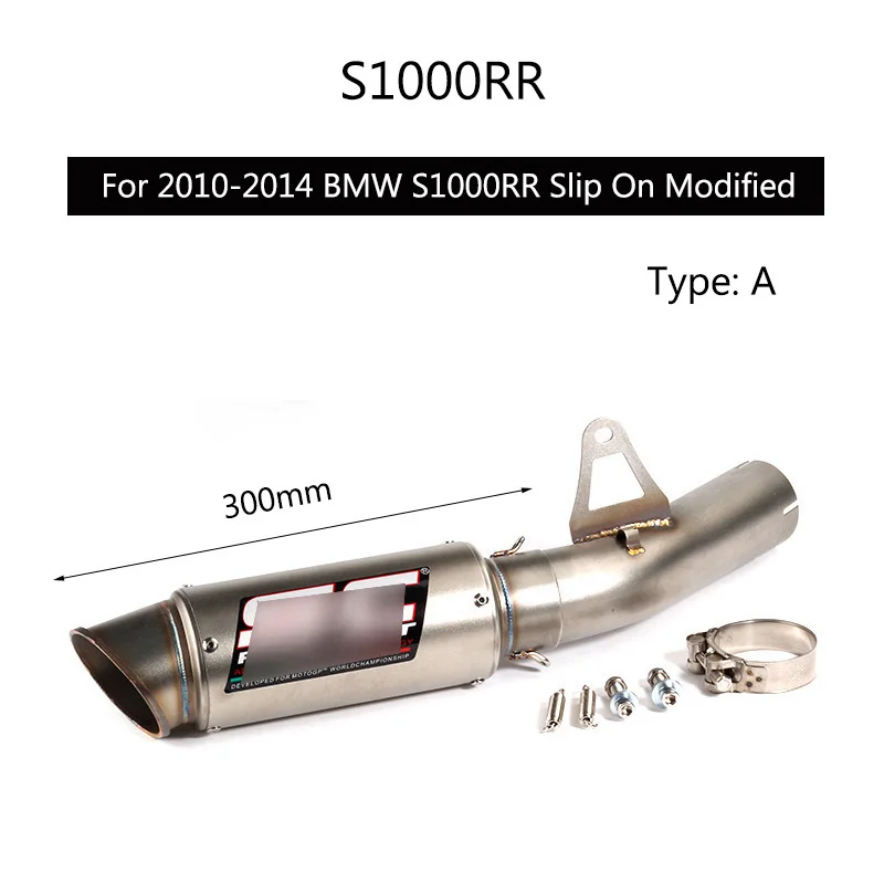 For 2010-2014 BMW S1000RR Exhaust Pipe Slip On 61 mm Escape Motorcycle Exhaust Tips No DB Killer Reserve Catalyst Modified Pipe
For 2010-2014 BMW S1000RR Exhaust Pipe Slip On 61 mm Escape Motorcycle Exhaust Tips No DB Killer Reserve Catalyst Modified Pipe