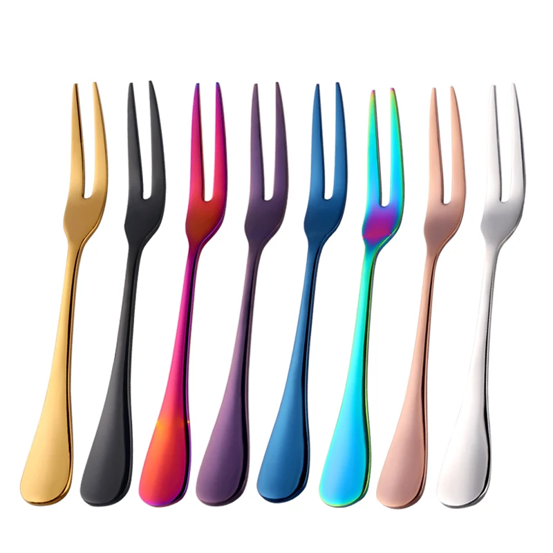 7pcs Colorful 18/8 stainless steel Fruit Fork kitchen Set Cutlery Cake Dessert Fork For Snack Tableware Tea Fork dinnerware set
7pcs Colorful 18/8 stainless steel Fruit Fork kitchen Set Cutlery Cake Dessert Fork For Snack Tableware Tea Fork dinnerware set