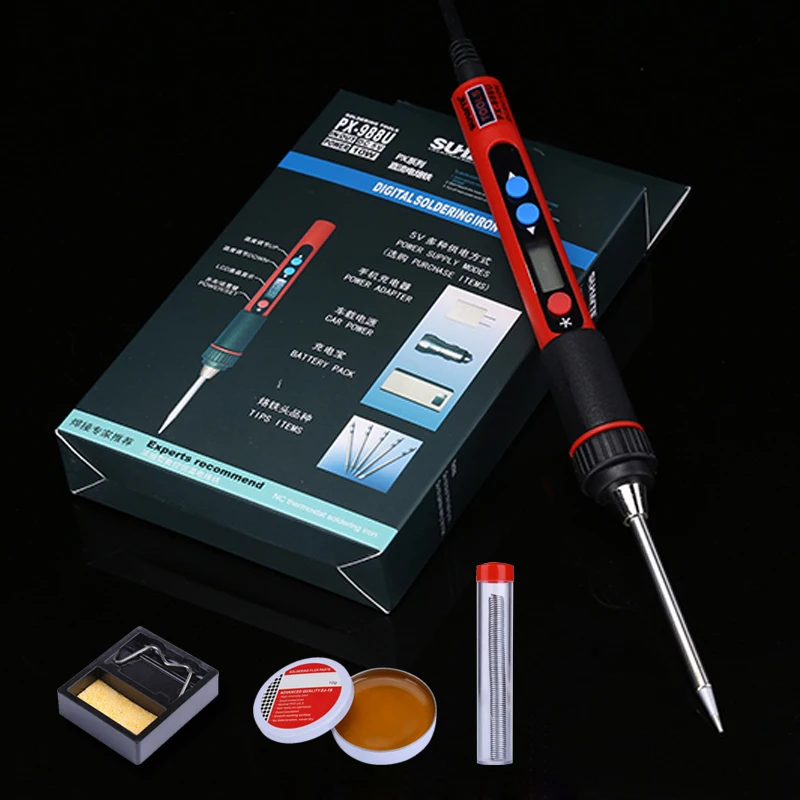 4Pcs/Lot DC 5V USB Digital LCD Screen Soldering Iron Set 10W Mini Portable Welding Pen for Mobile Phone Rework Repair Tools Set
4Pcs/Lot DC 5V USB Digital LCD Screen Soldering Iron Set 10W Mini Portable Welding Pen for Mobile Phone Rework Repair Tools Set