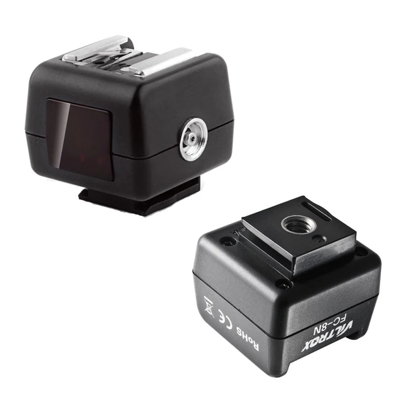 FC-8N Wireless Hot Shoe Flash Remote Slave Trigger Converter w/ PC Socket for Canon Nikon Flash to Sony Minolta DSLR
FC-8N Wireless Hot Shoe Flash Remote Slave Trigger Converter w/ PC Socket for Canon Nikon Flash to Sony Minolta DSLR