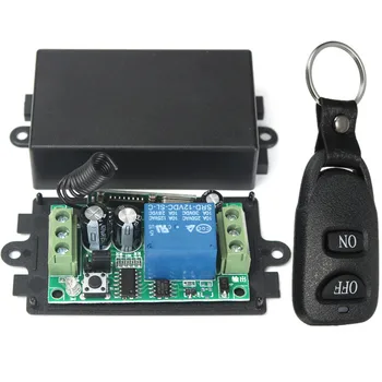 Hot Universal DC 12V 10A 1CH 433MHZ Wireless Remote Control Switch System Receiver Transmitter 2 Buttons Waterproof Remote 
Hot Universal DC 12V 10A 1CH 433MHZ Wireless Remote Control Switch System Receiver Transmitter 2 Buttons Waterproof Remote