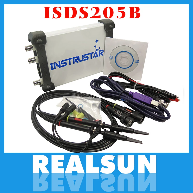 ISDS205B 5 IN 1 Multifunctional PC Based USB Digital Oscilloscop/Spectrum Analyzer/ DDS/Sweep/Data Recorder 20M 48MS/s
ISDS205B 5 IN 1 Multifunctional PC Based USB Digital Oscilloscop/Spectrum Analyzer/ DDS/Sweep/Data Recorder 20M 48MS/s