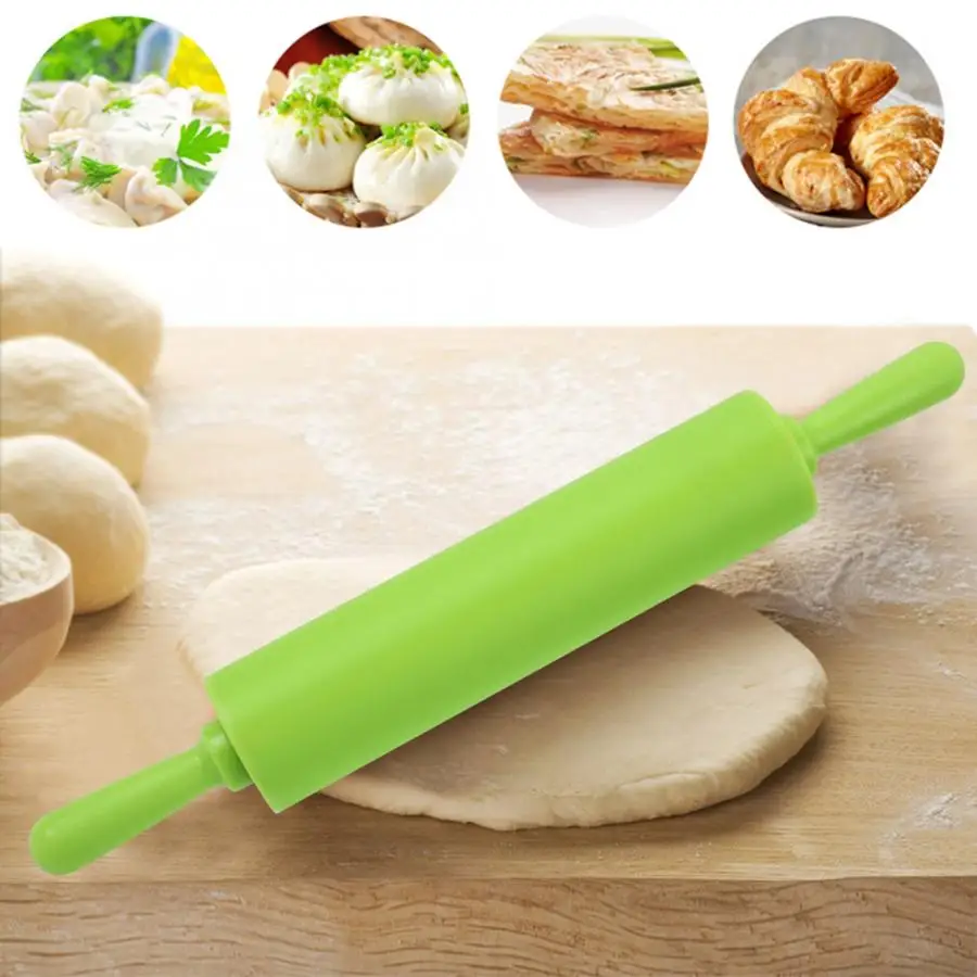 Non-Stick Silicone Rolling Pin With Wooden Handle Pastry Flour Cake Dough Patterned Roller Bakeware Kitchen Pastry Boards Tool
Non-Stick Silicone Rolling Pin With Wooden Handle Pastry Flour Cake Dough Patterned Roller Bakeware Kitchen Pastry Boards Tool