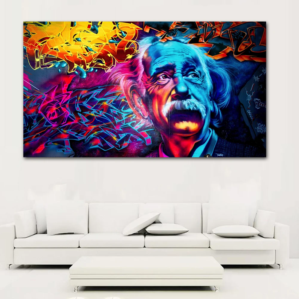 SELFLESSLY HD Printed Canvas Art Abstract Einstein Painting Psychedelic Color Wall Pictures for Living Room Free Shipping
SELFLESSLY HD Printed Canvas Art Abstract Einstein Painting Psychedelic Color Wall Pictures for Living Room Free Shipping