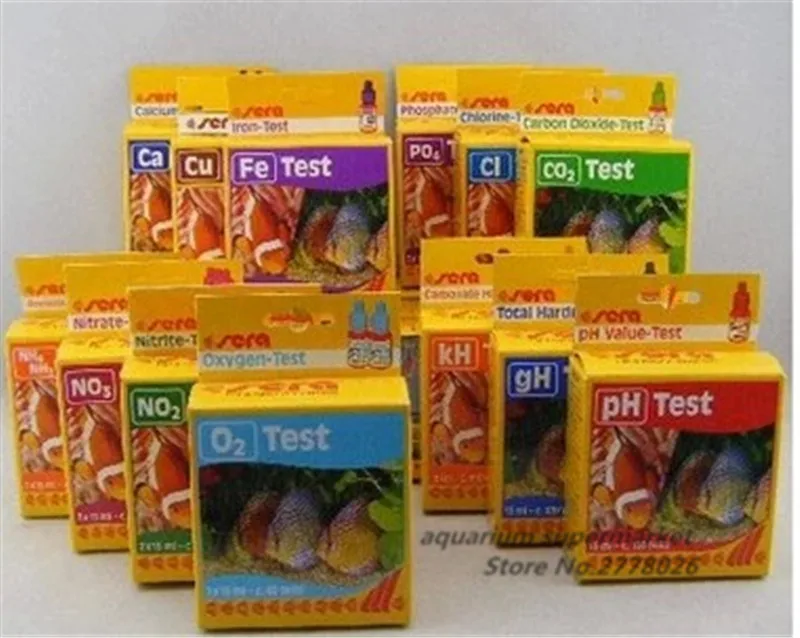 HONGYI 1 piece Sera test kit Ca calcium Cu CL KH Mg NH4 NH3 Ammonia NO2 Nitrite NO3 Nitrate PH PO4 O2 GH Fe water test reef tank
HONGYI 1 piece Sera test kit Ca calcium Cu CL KH Mg NH4 NH3 Ammonia NO2 Nitrite NO3 Nitrate PH PO4 O2 GH Fe water test reef tank