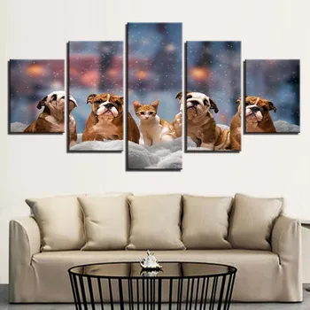 Modular Picture Painting Art Wall 5 Panel Dog Snow Landscape For Living Room Home Decoration Canvas Prints Poster Picture
Modular Picture Painting Art Wall 5 Panel Dog Snow Landscape For Living Room Home Decoration Canvas Prints Poster Picture