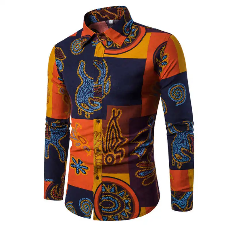 2019 New Spring &Autumn Shirts Fashion Trend Folk Men Ethnic Flowers Printed Casual Hawaiian Long Sleeves Dress Shirts 4XL 5XL
2019 New Spring &Autumn Shirts Fashion Trend Folk Men Ethnic Flowers Printed Casual Hawaiian Long Sleeves Dress Shirts 4XL 5XL