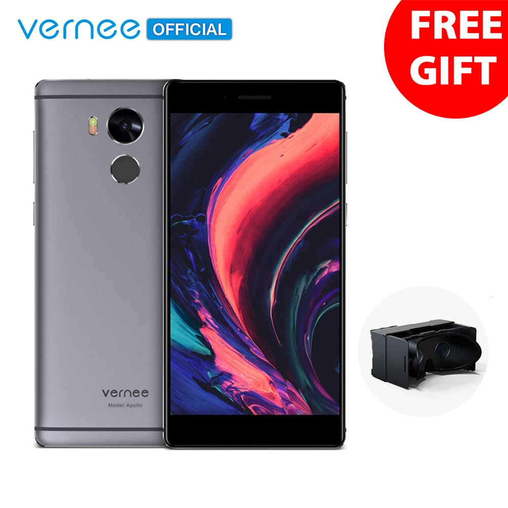 Vernee Apollo Smartphone Helio X25 Deca-Core 5.5" 2K Display 4G RAM 64G ROM 21.0MP Cell phones 4G Lte VR Android6.0 Mobile Phone
Vernee Apollo Smartphone Helio X25 Deca-Core 5.5" 2K Display 4G RAM 64G ROM 21.0MP Cell phones 4G Lte VR Android6.0 Mobile Phone