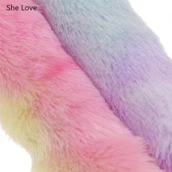 She Love 1Yard 10mm PV Fur Flocking Fabric Gradient Rainbow Color Soft Plush Fabric For Handbags Bows DIY Sewing Crafts
She Love 1Yard 10mm PV Fur Flocking Fabric Gradient Rainbow Color Soft Plush Fabric For Handbags Bows DIY Sewing Crafts