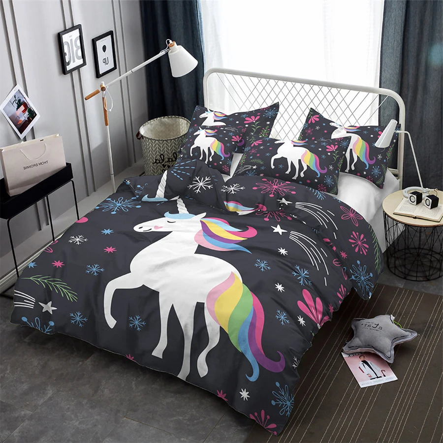 Dropshipping 3D Unicorn Print Duvet cover set Bedclothes with pillowcase Home Textiles Fast shipping
Dropshipping 3D Unicorn Print Duvet cover set Bedclothes with pillowcase Home Textiles Fast shipping