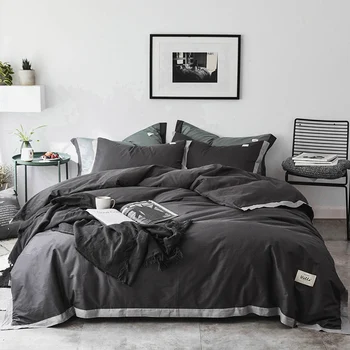 Brown grey Bedding Set Yarn dyed fabric Duvet Cover Flat Sheet Pillowcase Quilt Cover Bed Set Full Queen King size
Brown grey Bedding Set Yarn dyed fabric Duvet Cover Flat Sheet Pillowcase Quilt Cover Bed Set Full Queen King size