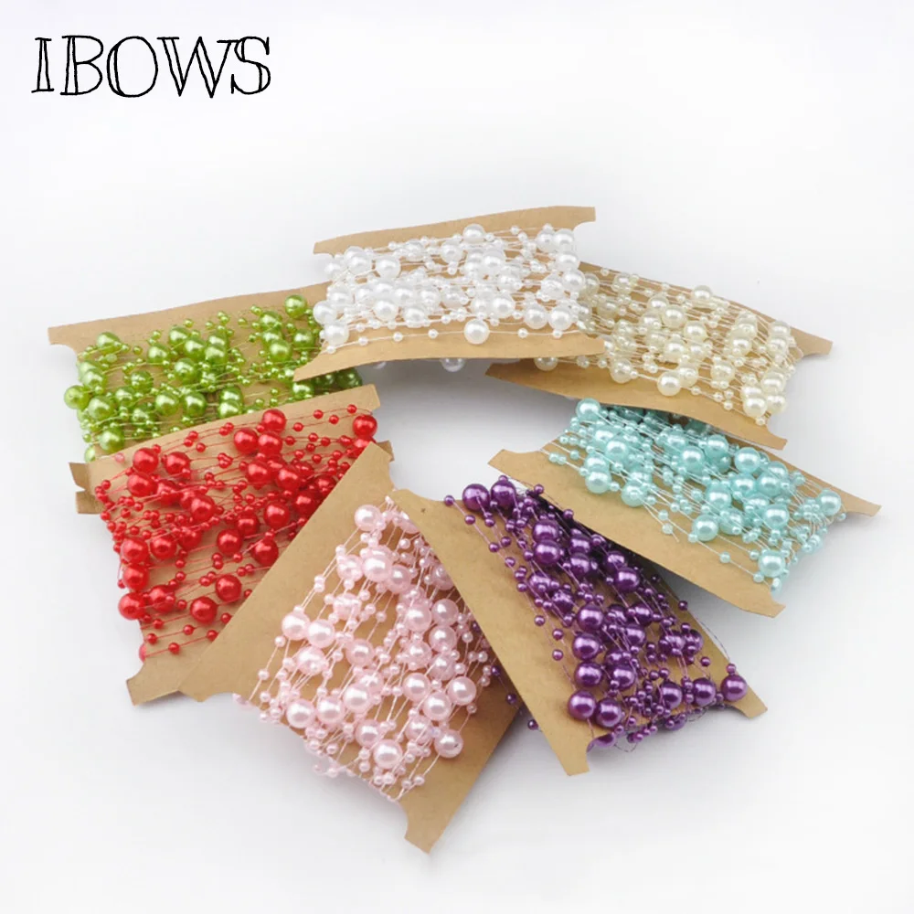 5 Meters Artificial Pearls Beads Chain Garland Flowers Fishing Line Bridal Tiara Wedding Decoration Event Party DIY Supplies
5 Meters Artificial Pearls Beads Chain Garland Flowers Fishing Line Bridal Tiara Wedding Decoration Event Party DIY Supplies