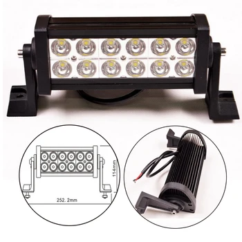 36W 2Pcs 7 inch 3600LM Flood beam 12v 24v off road 4x4 led work light bar
36W 2Pcs 7 inch 3600LM Flood beam 12v 24v off road 4x4 led work light bar