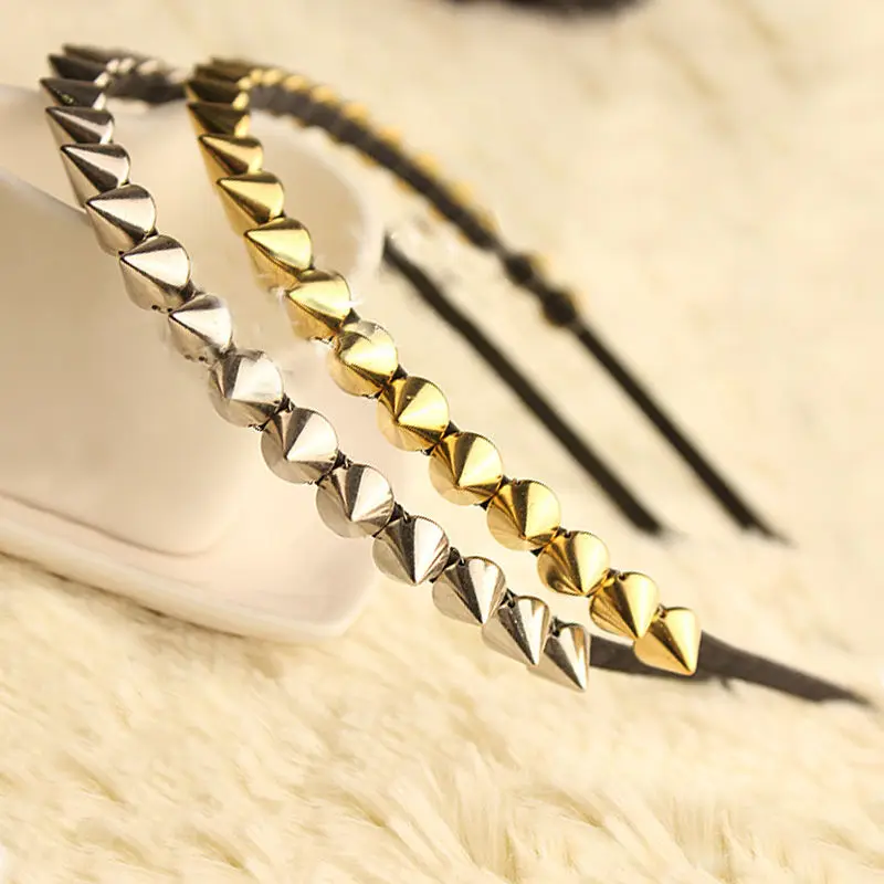 

Fashion Lady Girl Metal Spike Rivet Studded Headband Hair Band Punk Gothic Hot