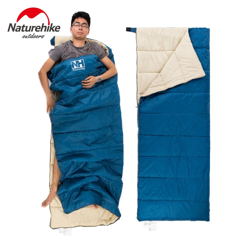 

Naturehike Lightweight Camping Sleeping Bag Portable Envelope Cotton Sleeping Bag Outdoor Hiking Traveling Lunch Rest NH15A150-D