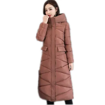 Winter Long Women Jackets 2019 New Fashion Down Cotton Jacket Female Hooded Padded Slim Casual Solid Winter Down Jackets CQ2325
Winter Long Women Jackets 2019 New Fashion Down Cotton Jacket Female Hooded Padded Slim Casual Solid Winter Down Jackets CQ2325