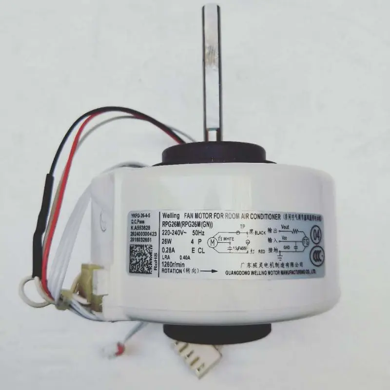 Description Picture 6 of itemOriginal Midea new air conditioner inner fan motor RPG28D RPG28N RPG26M RPG28R air conditioning accessories 28W 0.24A 4P