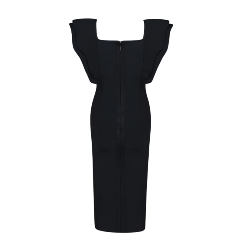 HIGH QUALITY Newest 2019 Designer Party Dress Women's Butterfly Sleeve Square Collar Bandage Dress
HIGH QUALITY Newest 2019 Designer Party Dress Women's Butterfly Sleeve Square Collar Bandage Dress