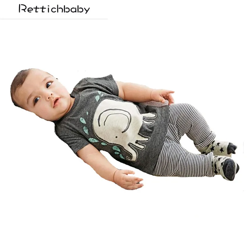 2017 Spring Summer Toddlers Baby Boy Suits Elephant Print Tops Shirt + Long Pants Outfits Infant Clothes Baby Kids Clothing Set
2017 Spring Summer Toddlers Baby Boy Suits Elephant Print Tops Shirt + Long Pants Outfits Infant Clothes Baby Kids Clothing Set