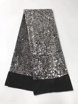 African Lace Fabric Black African Guipure Lace fabric with Sequins High Quality French net tulle Lace Sequin Fabric for party
African Lace Fabric Black African Guipure Lace fabric with Sequins High Quality French net tulle Lace Sequin Fabric for party