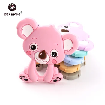 Let's Make Baby Silicone Cute Koala Teether 5pc Food Grade Pram Toy Teething Accessories Handmade DIY Nursing Necklace Pendants
Let's Make Baby Silicone Cute Koala Teether 5pc Food Grade Pram Toy Teething Accessories Handmade DIY Nursing Necklace Pendants