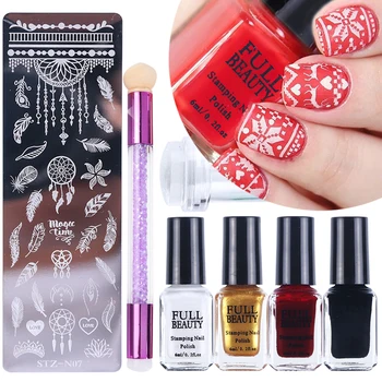 Manicure Nail Art Stamp Plate Tools Kit Gel Nail Stamping Polish Set Scraper Stamper Flower Geometric Nail Art Starter SA797
Manicure Nail Art Stamp Plate Tools Kit Gel Nail Stamping Polish Set Scraper Stamper Flower Geometric Nail Art Starter SA797