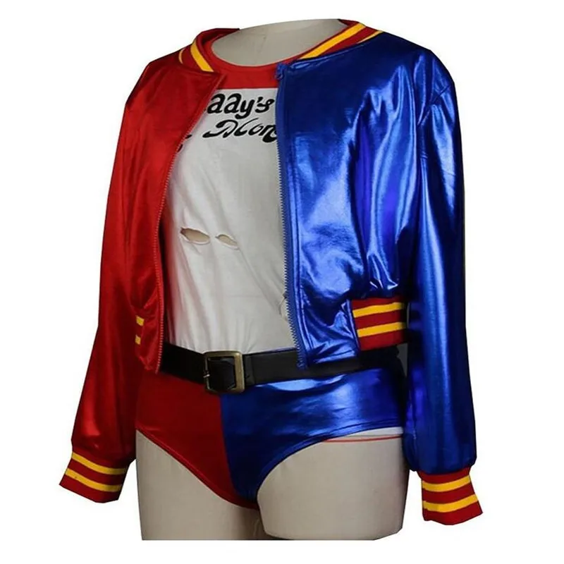Suicide Squad Harley Quinn Cosplay Costume Outfit Halloween Joker Uniform Include Jacket T-shirt Shorts And Gloves
Suicide Squad Harley Quinn Cosplay Costume Outfit Halloween Joker Uniform Include Jacket T-shirt Shorts And Gloves