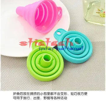 by dhl 200pcs useful Mini Silicone Gel Foldable Collapsible Style Funnel Hopper Kitchen cooking tools
by dhl 200pcs useful Mini Silicone Gel Foldable Collapsible Style Funnel Hopper Kitchen cooking tools