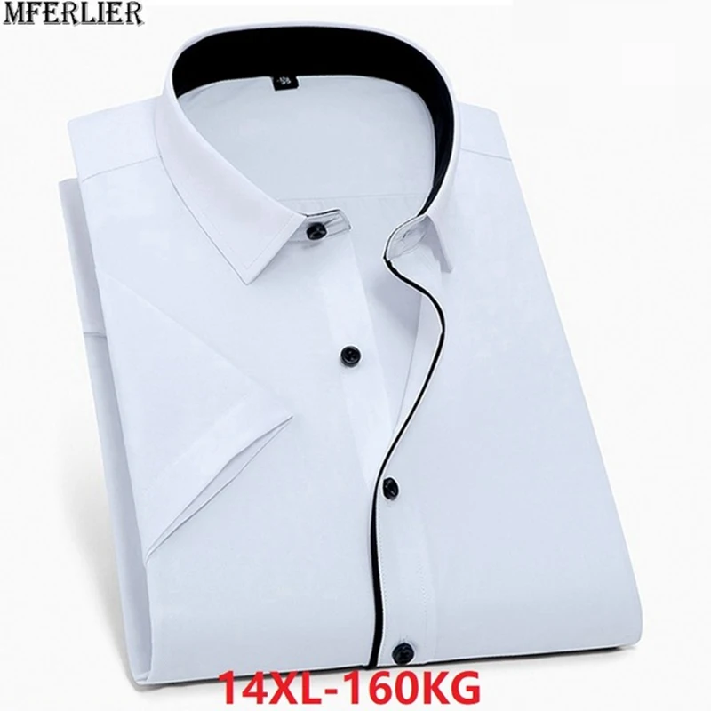MFERLIER summer men office shirt large size 8XL 9XL 10XL cotton short sleeve plus big size dress shirts Business 12XL 62 64 66
MFERLIER summer men office shirt large size 8XL 9XL 10XL cotton short sleeve plus big size dress shirts Business 12XL 62 64 66
