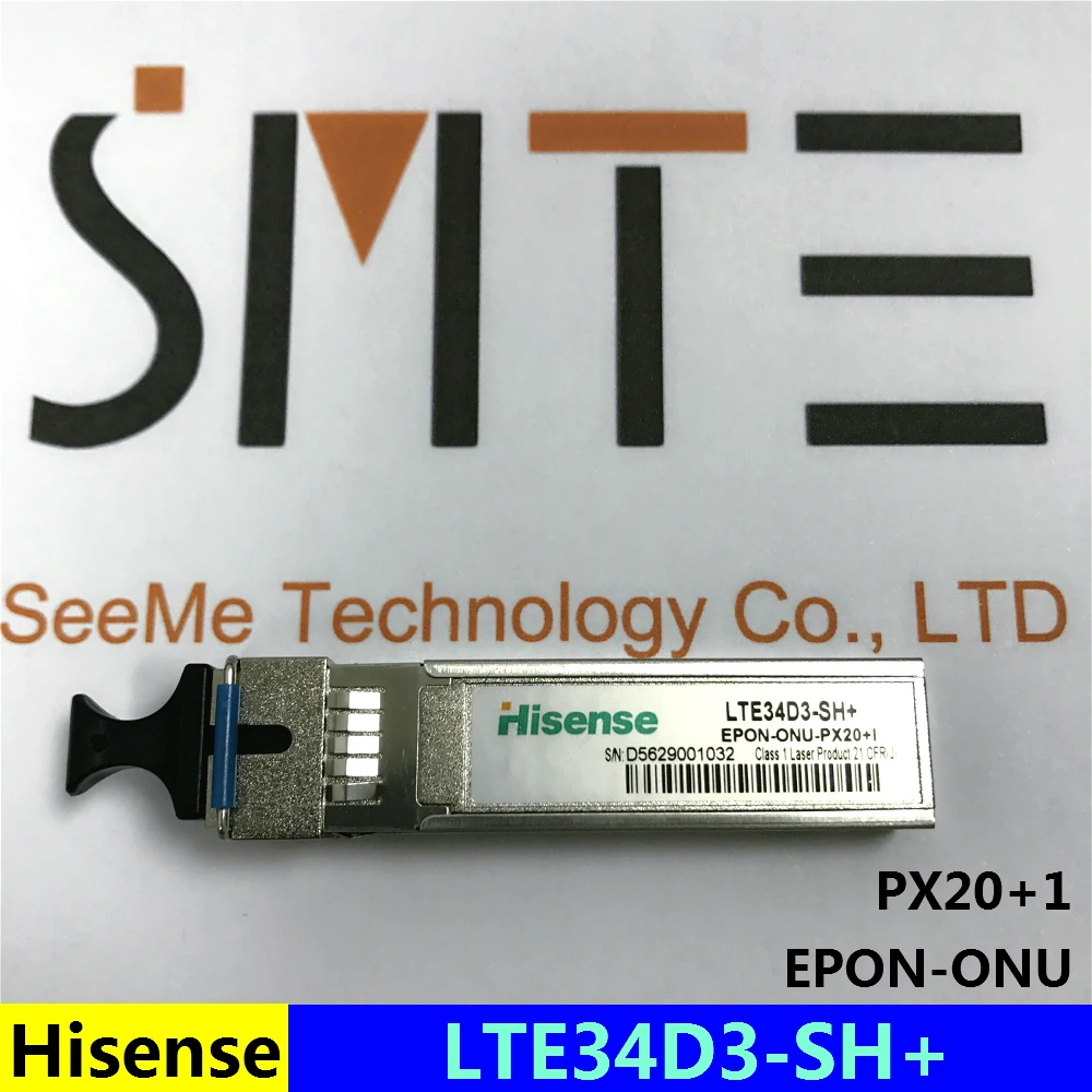 Hisense LTE34D3-SH+ EPON-ONU-PX20+1 fiber optical SFP for HUAWEI ZTE
Hisense LTE34D3-SH+ EPON-ONU-PX20+1 fiber optical SFP for HUAWEI ZTE