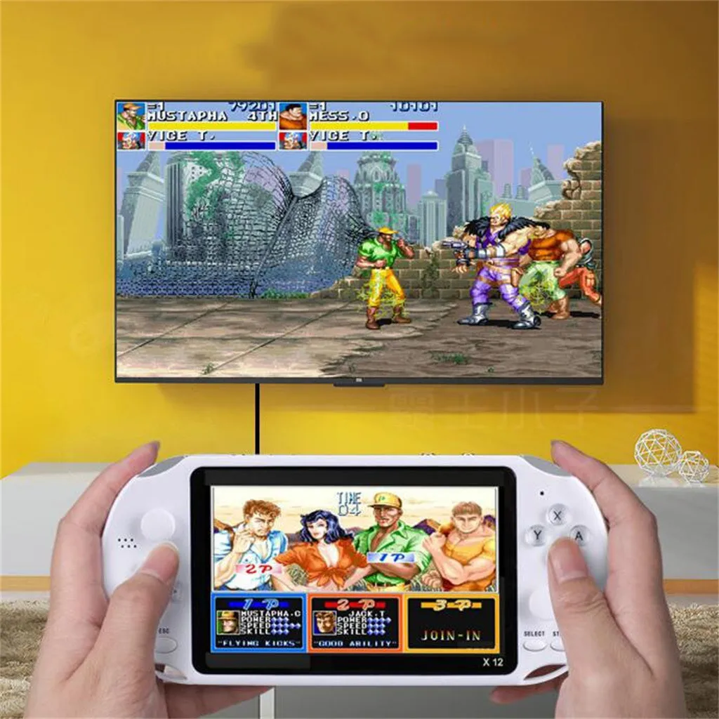 Handheld 5.1 inch Retro Video Game Console Portable 8/16/32/128 bit games 800 Built-in Retro Classic Games support TV Out z0720
Handheld 5.1 inch Retro Video Game Console Portable 8/16/32/128 bit games 800 Built-in Retro Classic Games support TV Out z0720