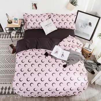 Pink Moon Bed Linens Luxury 3/4pcs Bedding Set Childrens Duvet Cover+Flat Sheet+pillowcase Soft Home Bedroom Set King Queen Size
Pink Moon Bed Linens Luxury 3/4pcs Bedding Set Childrens Duvet Cover+Flat Sheet+pillowcase Soft Home Bedroom Set King Queen Size