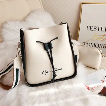 Fashion Bucket Women Shoulder Bag Drawstring High Quality Crossbody Bag Female Messenger Bags Ladies Synthetic Leather
Fashion Bucket Women Shoulder Bag Drawstring High Quality Crossbody Bag Female Messenger Bags Ladies Synthetic Leather