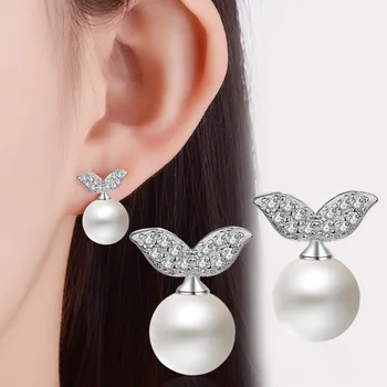 925 Sterling Silver Hypoallergenic Simulated Pearl Stud Earrings For Women Leaf Earring Gift Sterling-silver-jewelry
925 Sterling Silver Hypoallergenic Simulated Pearl Stud Earrings For Women Leaf Earring Gift Sterling-silver-jewelry