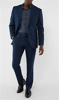 Fashion Navy Slim Fit Men's Business Casual Suits Groomsman 2 PCS Men Suit Blazers Jacket+Pants Men Suit for Wedding Custom Made
Fashion Navy Slim Fit Men's Business Casual Suits Groomsman 2 PCS Men Suit Blazers Jacket+Pants Men Suit for Wedding Custom Made