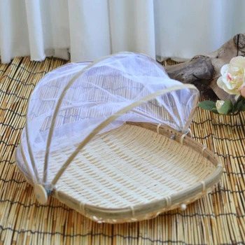 Dustproof Vegetable Bread Cover Wicker Basket Tray Mesh Storage Container Handmade Fabric Picnic Basket Fruit Basket
Dustproof Vegetable Bread Cover Wicker Basket Tray Mesh Storage Container Handmade Fabric Picnic Basket Fruit Basket