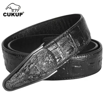 CUKUP Brand Good Grade Quality Cowskin Cowhide Belts Mens Crocodile Pattern Smooth Buckle Men's 3.3cm Wide Belt for 2018 LUCK780
CUKUP Brand Good Grade Quality Cowskin Cowhide Belts Mens Crocodile Pattern Smooth Buckle Men's 3.3cm Wide Belt for 2018 LUCK780
