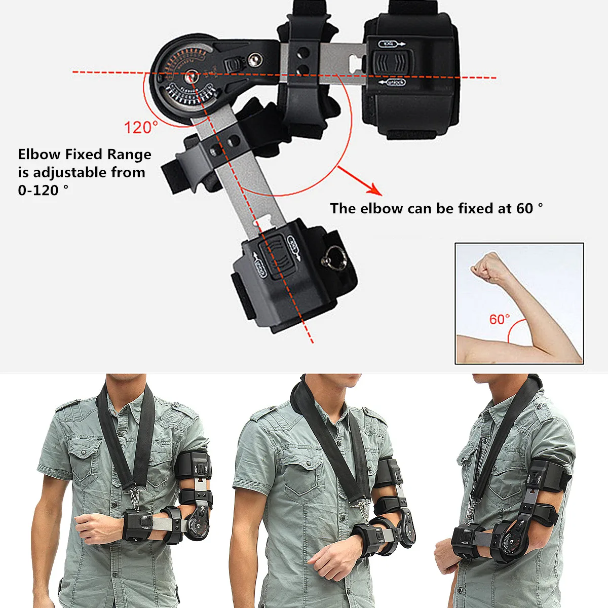Arm Sling Shoulder Immobiliser Orthopedic Fracture Sprain Support Forearm Elbow Adjusted Tightness Bending Stretching Angle
Arm Sling Shoulder Immobiliser Orthopedic Fracture Sprain Support Forearm Elbow Adjusted Tightness Bending Stretching Angle