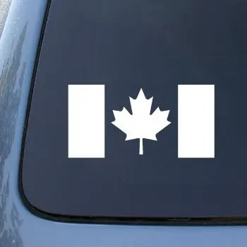 Country stickers Canada Flag decal Car Truck Notebook Vinyl Die Cut Decal Sticker White 6'' | Игрушки и хобби