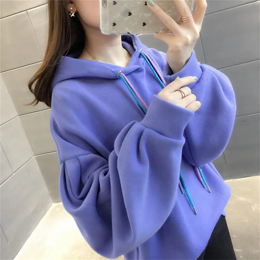 2019 women fashion Spring autumn Women Lantern Sleeve Loose Outwear Top Blouse hooded
2019 women fashion Spring autumn Women Lantern Sleeve Loose Outwear Top Blouse hooded