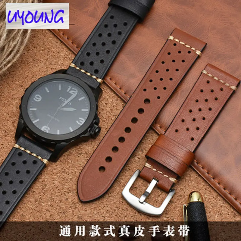 Men's breathable leather strap Adapted TAG He-uer fo-ssil JR1401 universal top layer cowhide watch with 20 22mm watch band
Men's breathable leather strap Adapted TAG He-uer fo-ssil JR1401 universal top layer cowhide watch with 20 22mm watch band