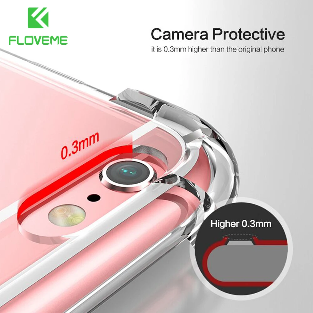 FLOVEME Phone Cases For iPhone 7 6s 6 Plus XR XS MAX Soft TPU Shockproof Transparent Phone Cover For iPhone 6 6s 7 X Case Coque
FLOVEME Phone Cases For iPhone 7 6s 6 Plus XR XS MAX Soft TPU Shockproof Transparent Phone Cover For iPhone 6 6s 7 X Case Coque
