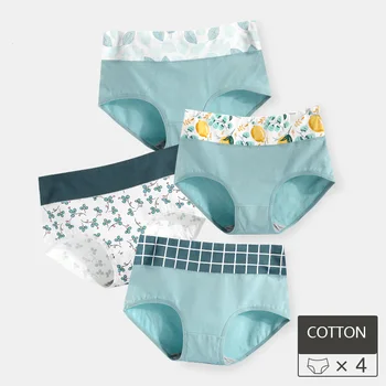WLSD 4Pcs/set High Waist Panties Women's Cotton Underwear Cute Print Seamless Female Briefs Soft Breathable Lingrie Size XXL
WLSD 4Pcs/set High Waist Panties Women's Cotton Underwear Cute Print Seamless Female Briefs Soft Breathable Lingrie Size XXL