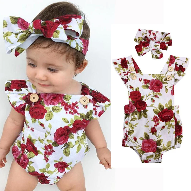 2pcs Newborn Baby Girls Floral Romper Clothes Set Flower Print Rompers Headband Cotton Outfits Sweet Floral Sleeveless Jumpsuit
2pcs Newborn Baby Girls Floral Romper Clothes Set Flower Print Rompers Headband Cotton Outfits Sweet Floral Sleeveless Jumpsuit