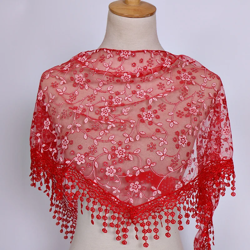 Lady Fashion Lace Girls Scarves Ponchos and Capes Women LIC Triangle Silk Scarf Popular Stoles Wrap Shawl Luxury Brand Pashmina
Lady Fashion Lace Girls Scarves Ponchos and Capes Women LIC Triangle Silk Scarf Popular Stoles Wrap Shawl Luxury Brand Pashmina