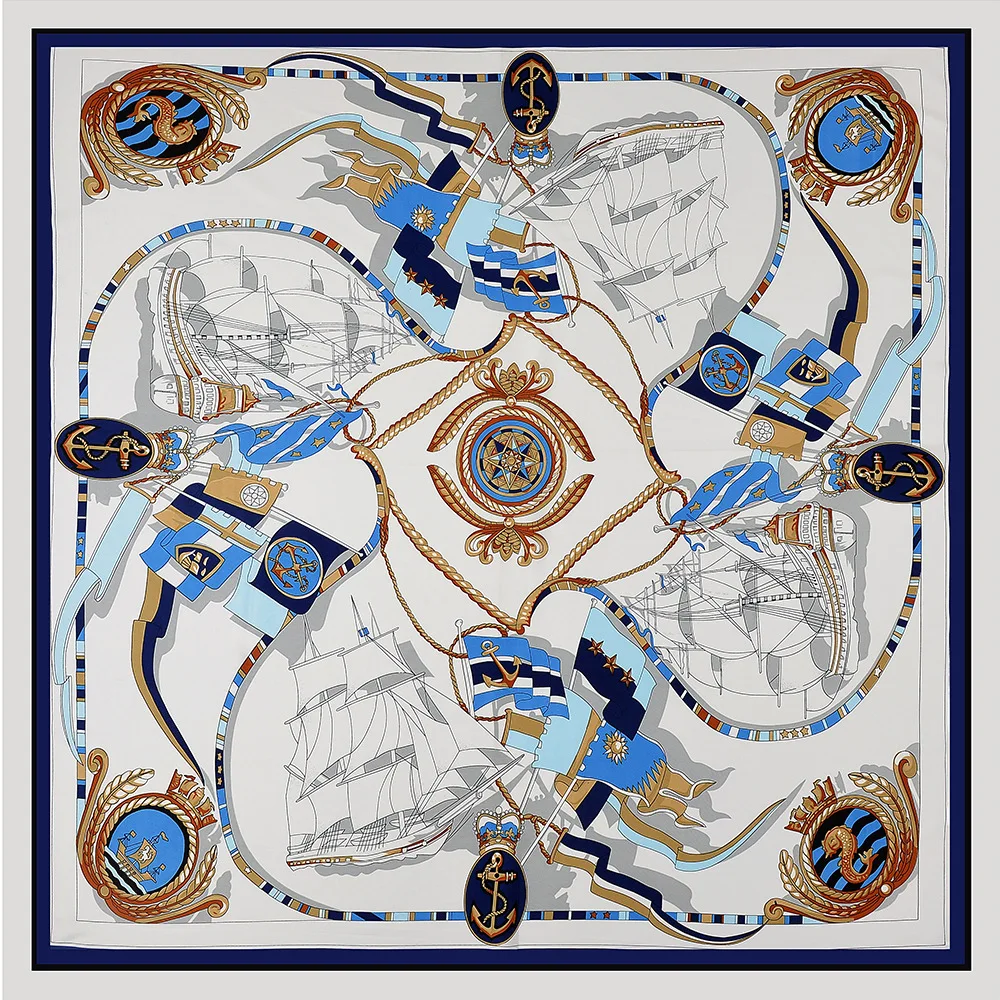 Twill Silk Women Scarf 130*130 cm Euro Design Dot Colorful Chain Print Square Scarves Brand Quality Gift Large Fashion Shawls 
Twill Silk Women Scarf 130*130 cm Euro Design Dot Colorful Chain Print Square Scarves Brand Quality Gift Large Fashion Shawls