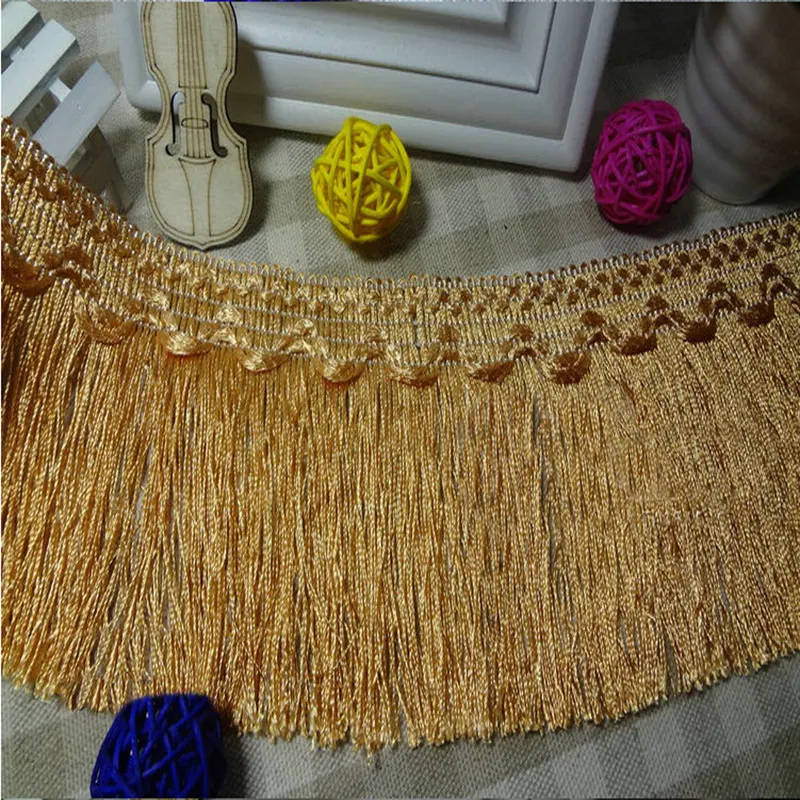 12meters/lot 10CM Width Polyester Tassel Fringe Lace Trims For DIY Sewing Dress/Curtain Accessories
12meters/lot 10CM Width Polyester Tassel Fringe Lace Trims For DIY Sewing Dress/Curtain Accessories